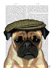 Pug in Flat Cap