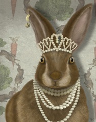 Rabbit and Pearls, Portrait