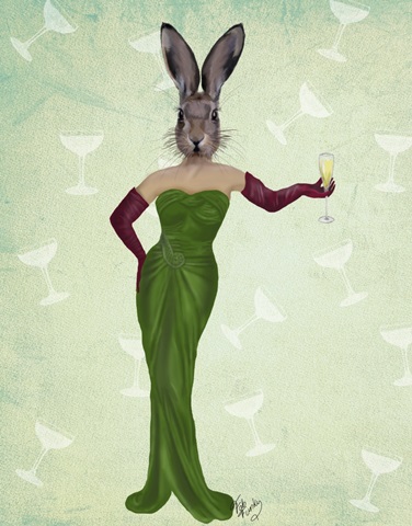 Rabbit Green Dress