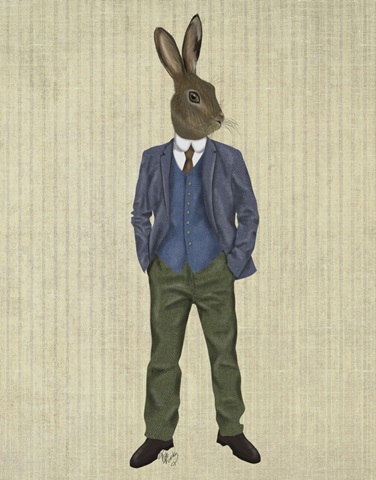 Rabbit in Blue Waistcoat
