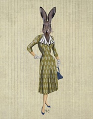 Rabbit In Mustard Dress