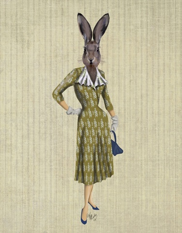 Rabbit In Mustard Dress