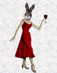 Rabbit in Red Dress