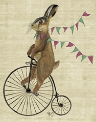 Rabbit On Penny Farthing