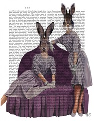 Rabbits in Purple