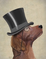 Red Setter, Formal Hound and Hat
