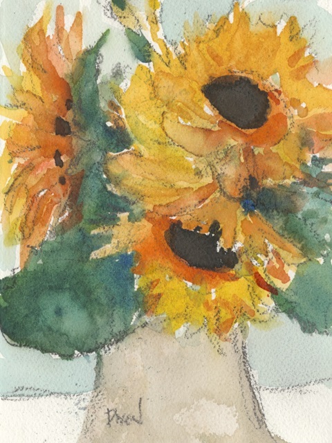 Rustic Sunflowers I