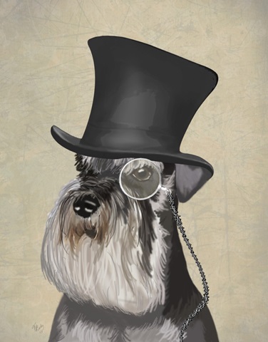 Schnauzer, Formal Hound and Hat