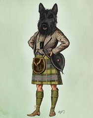 Scottish Terrier in Kilt