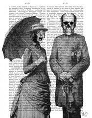 Screaming Woman and Skull