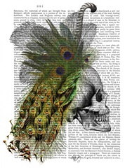 Skull With Feather Headress