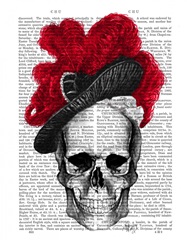 Skull with Red Hat