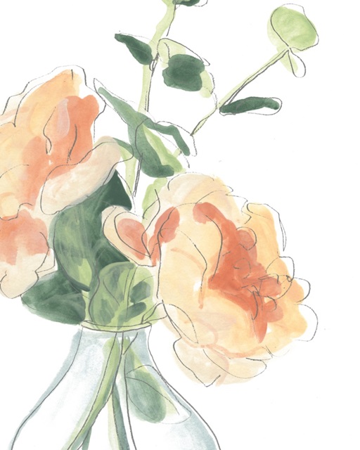 Soft Posy Sketch IV