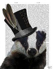 Steampunk Badger in Top Hat