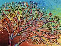 Sunrise Treetop Birds II