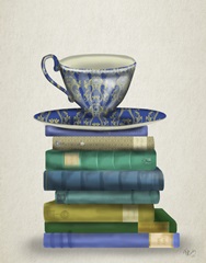 Teacup and Books