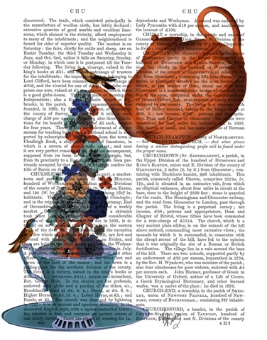 Teapot, Cup and Flowers, Orange and Blue