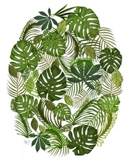 Tropical Oval, Green