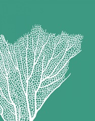 Turquoise Coral Prints c