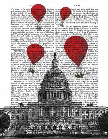 US Capitol Building and Red Hot Air Balloons