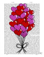 Valentine Heart Balloon Illustration