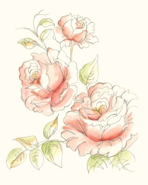 Watercolor Floral Variety IV