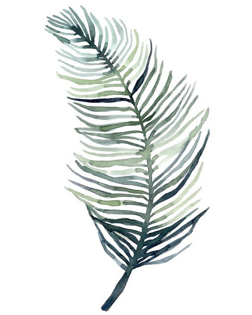 Watercolor Palm Leaves II