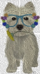 West Highland Terrier Flower Glasses