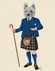 West Highland Terrier in Kilt