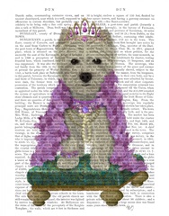 West Highland Terrier with Tiara
