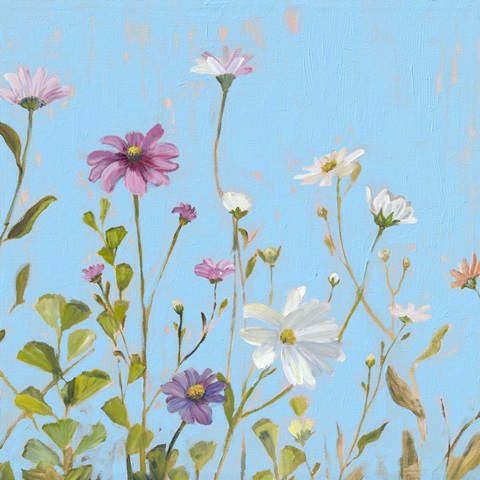 Wild Flowers on Cerulean II