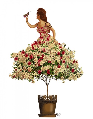 Woman in Floral Dress