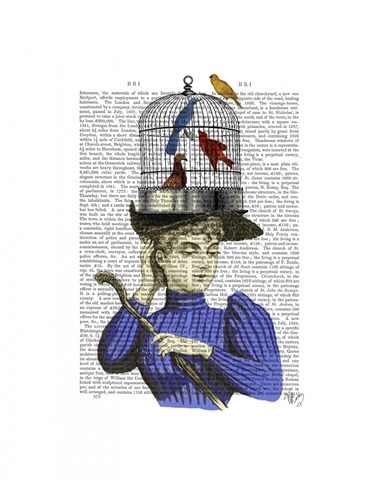 Woman with Birdcage Hat