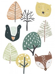 Woodland Faces I