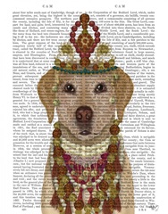 Yellow Labrador and Tiara, Portrait