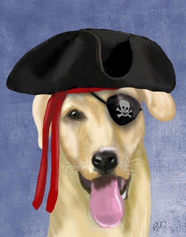 Yellow Labrador Pirate