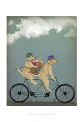 Yellow Labrador Tandem