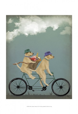 Yellow Labrador Tandem