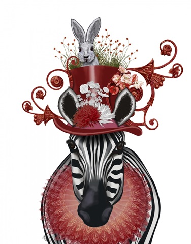 Zebra and Bunny Hat