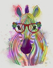Zebra Rainbow Splash 1