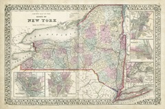 Johnson's Map of New York