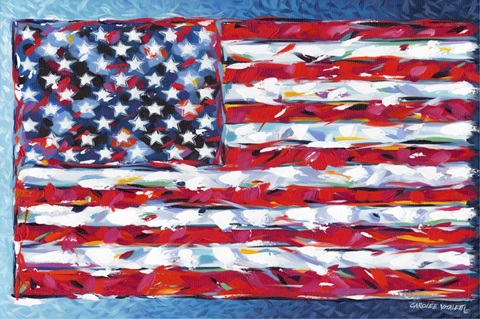 Vibrant Stars and Stripes