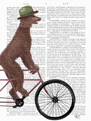 Poodle on Bicycle, Brown