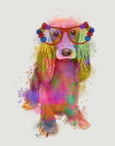 Rainbow Splash Cocker Spaniel, Full