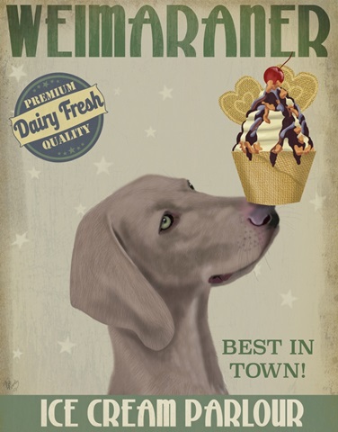 Weimaraner Ice Cream