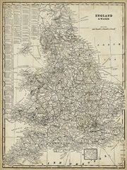Antique Map of England