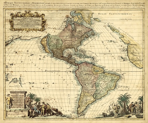 Antique Map of America II