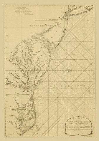 Coastal Chart of the East Coast