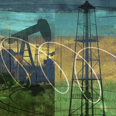 Oil Rig and Oil Well Collage