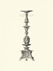 BandW Antique Candlestick I